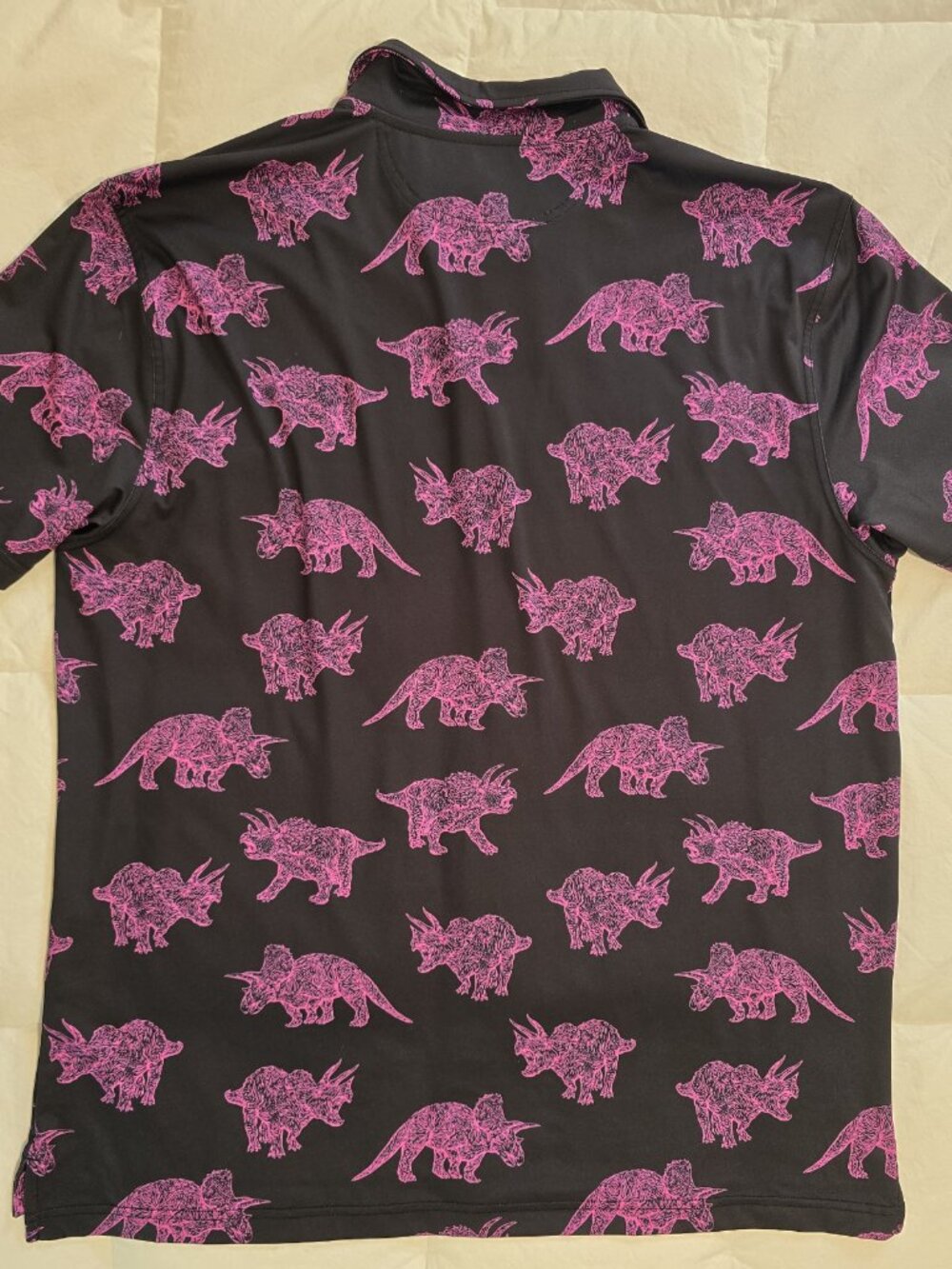 NWTs Chubbies Performance Polo : Pink Triceratops (XL) - Picture 4 of 6